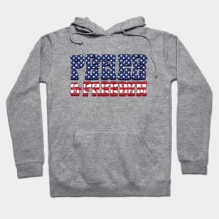 Peace & Freedom - USA Flag Hoodie